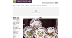 Desktop Screenshot of dishesencore.com